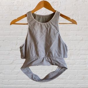 Outdoor Voices | Reversible Slashback Crop Sports Bra Top